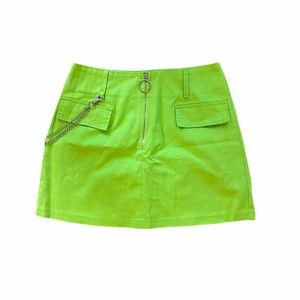 Neon mini skirt size S